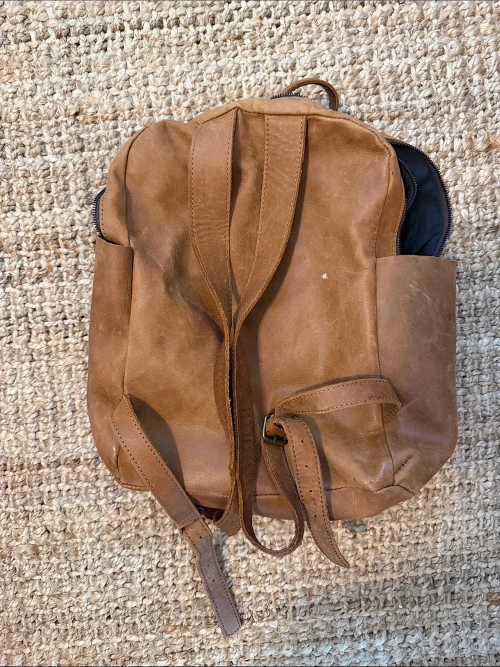 Leather Backpack - Brown Casual Bag
